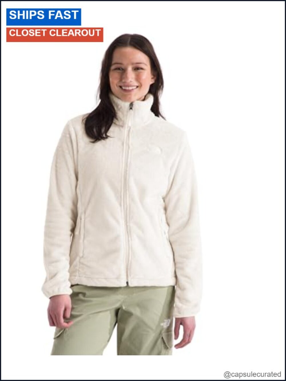 The North Face Women's Osito Full Zip Fleece Jacket - Lightweight Recycled